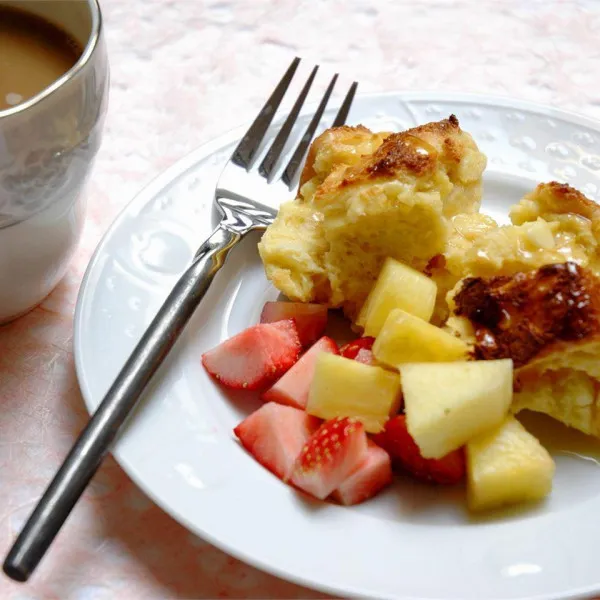 receta Soufflé au pain doré