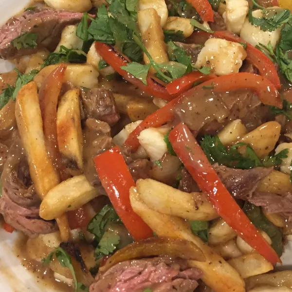 receta South Meets North Fajita Poutine