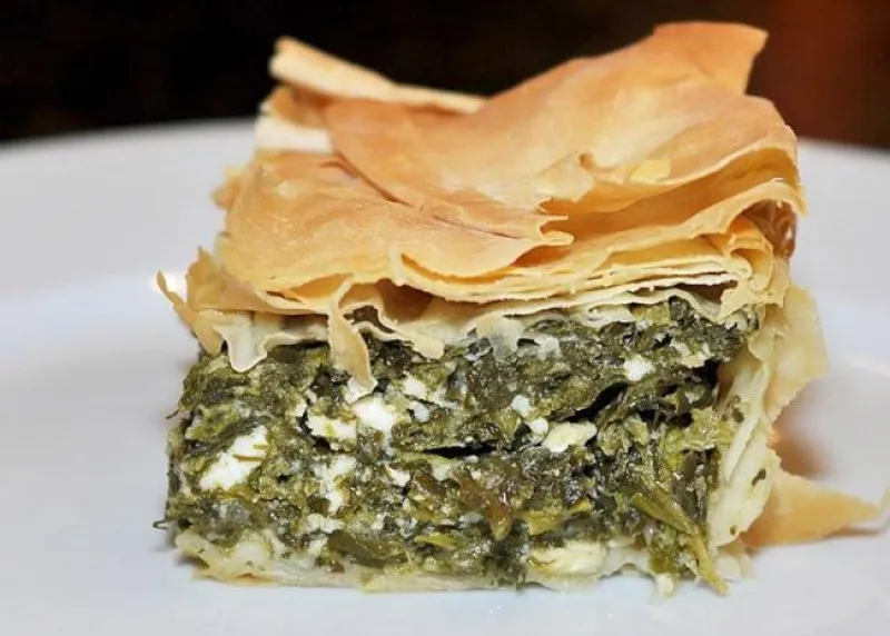 receta Spanakopita (tarte aux épinards grecque)