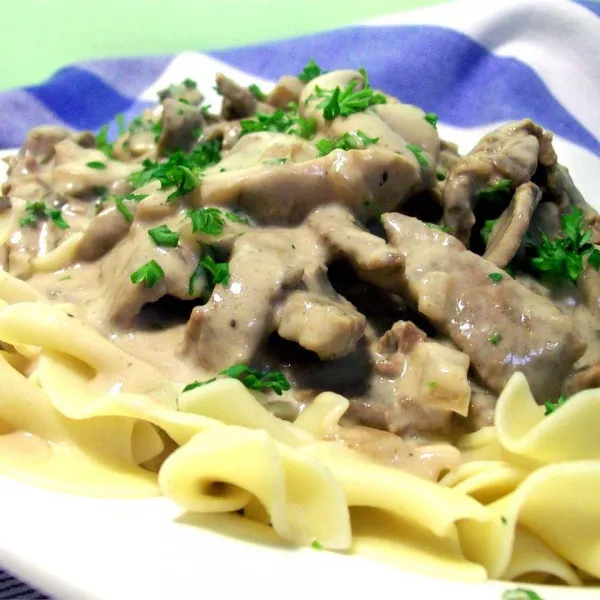 recetas Stroganoff De Carne De Res En Olla De Cocción Lenta De Daria