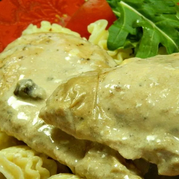 receta Poulet Stroganoff simple