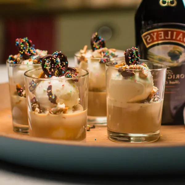 receta Sundae De Helado De Baileys