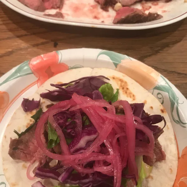 receta Steak Tacos