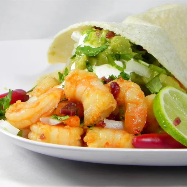 receta Tacos aux crevettes chipotle