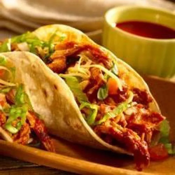 receta Tacos De Pollo Deshebrado