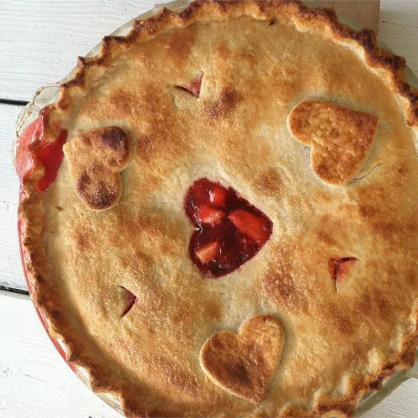 receta Tarta De Cerezas De Ruibarbo