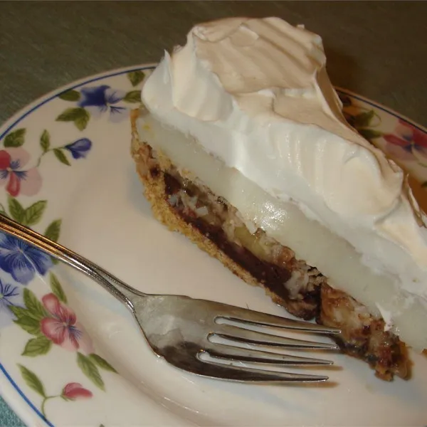 receta Tarte à la crème chocolat-banane