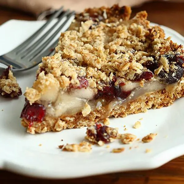 recetas Tarta De Crumble Fácil De Manzana Y Bayas