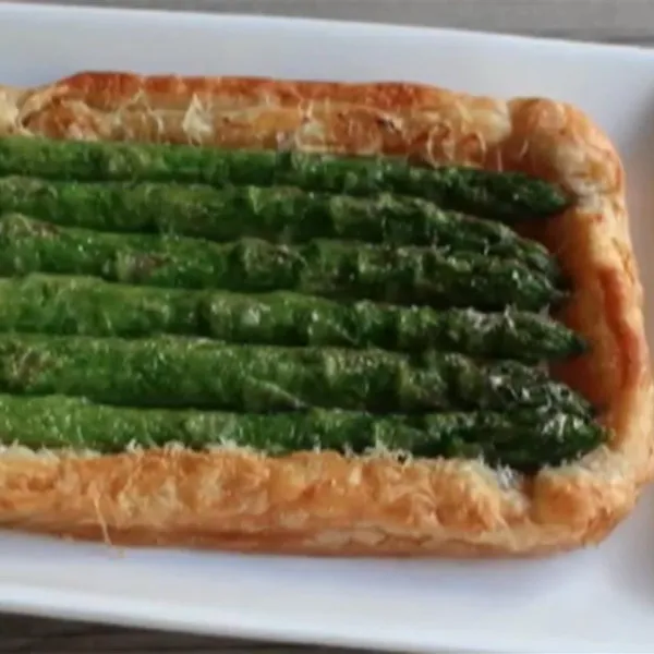 receta Tarte aux asperges du chef John