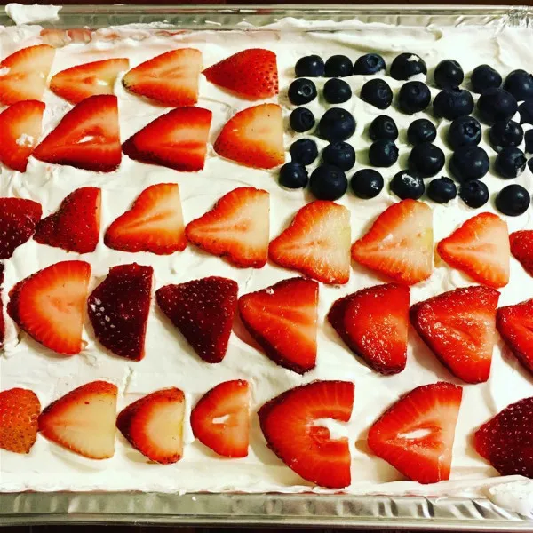 recetas Tarta De Fresa Roja, Blanca Y Azul