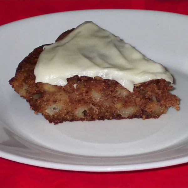 receta Tarte aux pommes française avec garniture au fromage à la crème