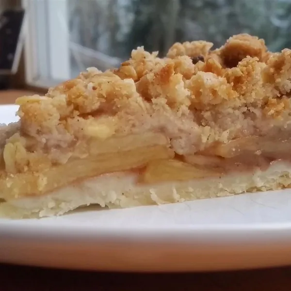 receta Tarte hollandaise aux pommes avec streusel à l'avoine