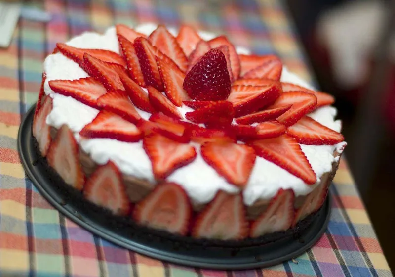 receta Tarta De Mousse De Chocolate Y Fresas