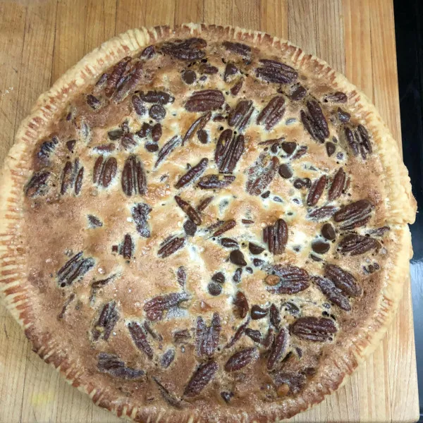 receta Tarta De Pecan Con Chispas De Chocolate