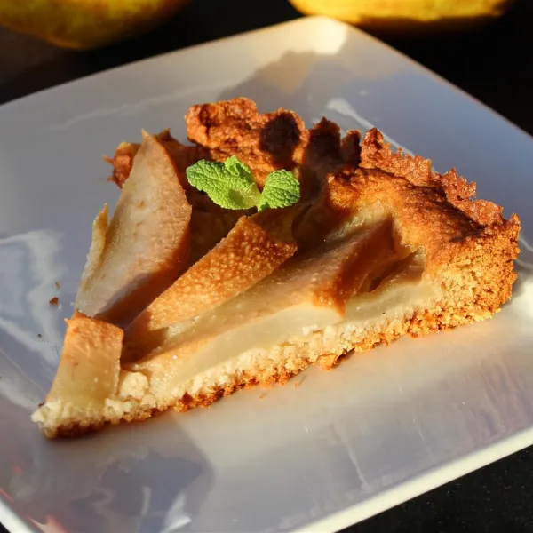 receta Tarte Poire Amandes (Sans Produits Laitiers et Sans Gluten)