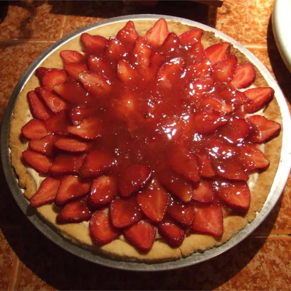receta Cheesecake aux fraises