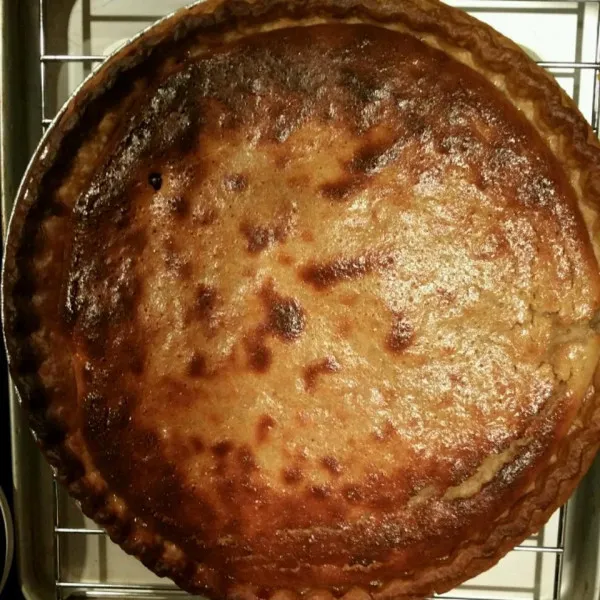 receta Easy Pie Crème sure et raisins secs