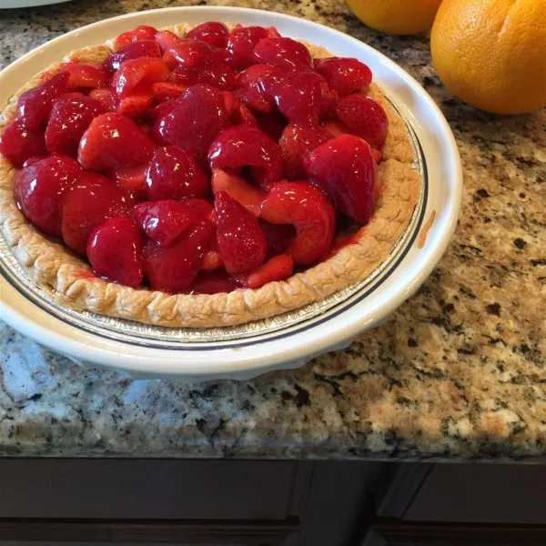 receta Tarta Glaseada De Fresas