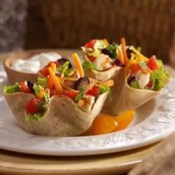 recetas Tazas De Taco De Ensalada Del Sudoeste