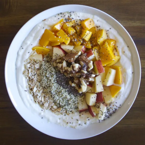 recetas Tazón De Frutas De La Mañana