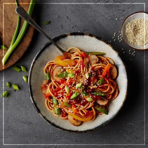 receta Bol de pâtes épicées à la sauce sriracha Barilla®