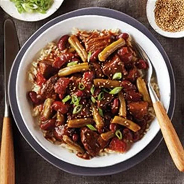 receta Bols De Riz Aux Haricots Et Boeuf Teriyaki De Del Monteï¿½