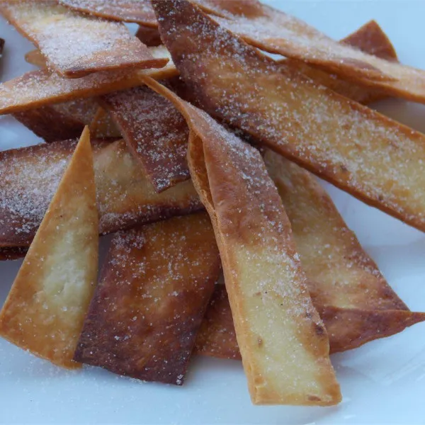 receta Fried Cinnamon Des bâtons