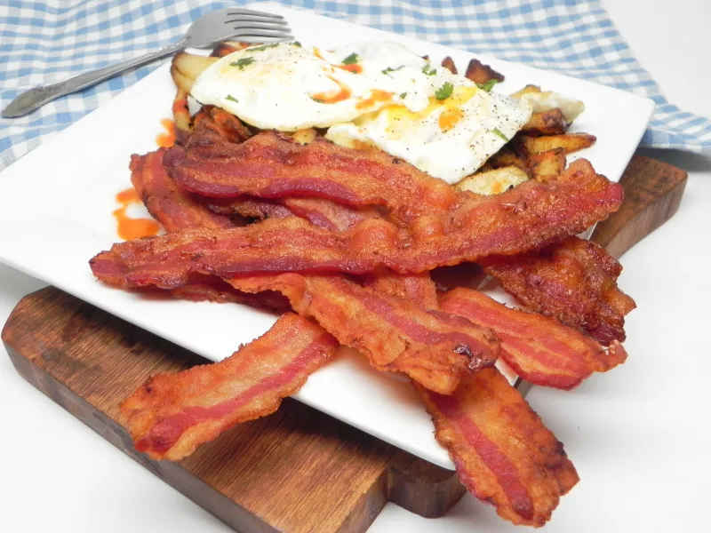 receta Bacon croustillant au four