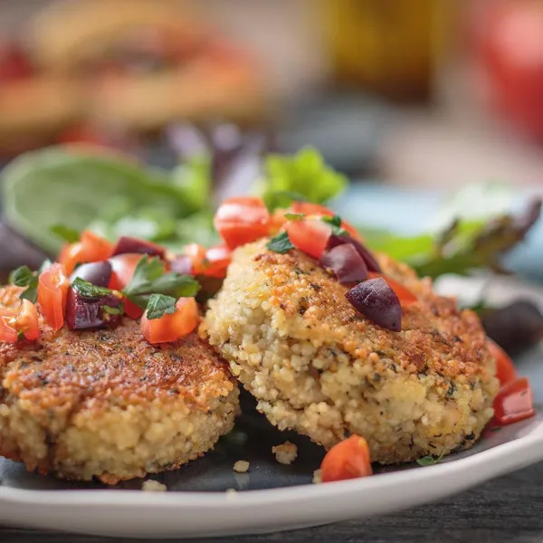 receta Tortas De Cuscús De Limón Y Ajo