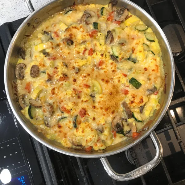 receta Omelette aux courgettes au four