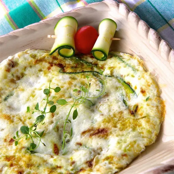 receta Omelette aux Blancs d'Oeuf de Courgettes