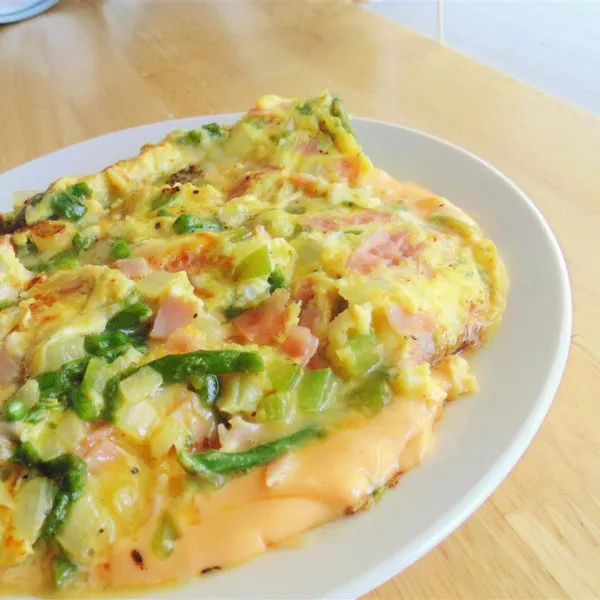 receta Omelette aux asperges
