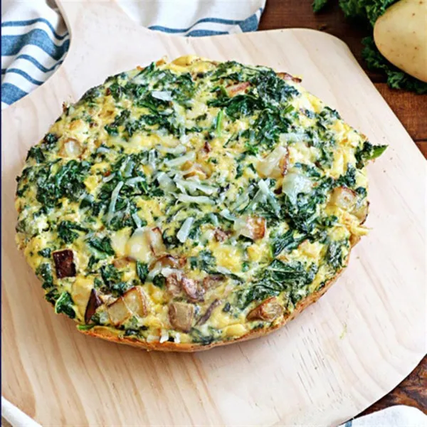 recetas Tortilla De Patata, Kale Y Pecorino