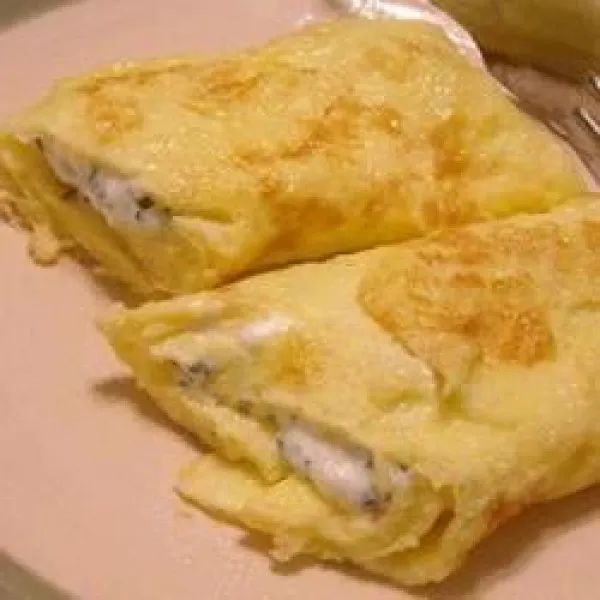 receta Tortilla De Queso Crema Con Hierbas