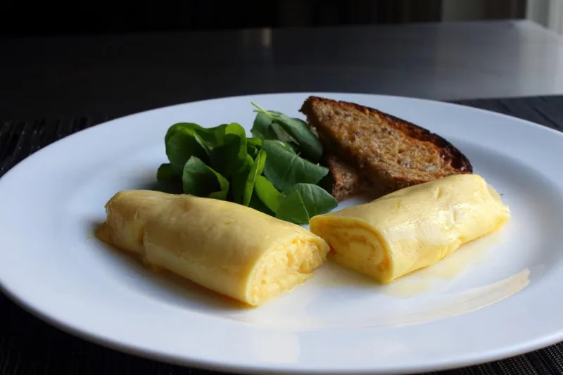 receta Omelette française du chef John