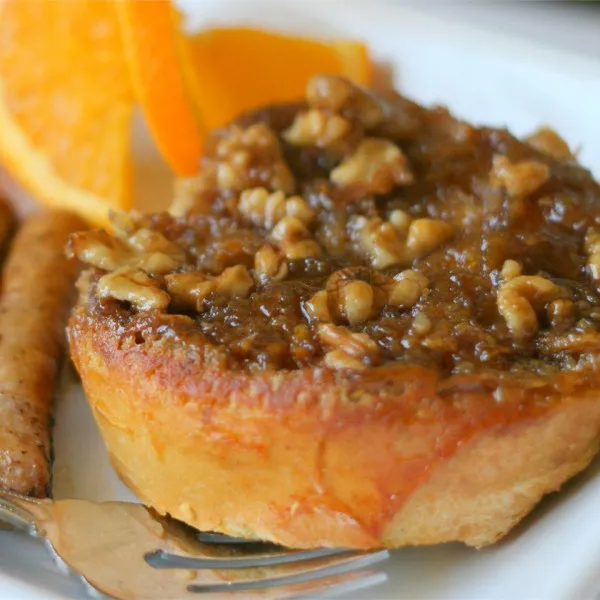 recette Pain perdu orange et noix de pécan