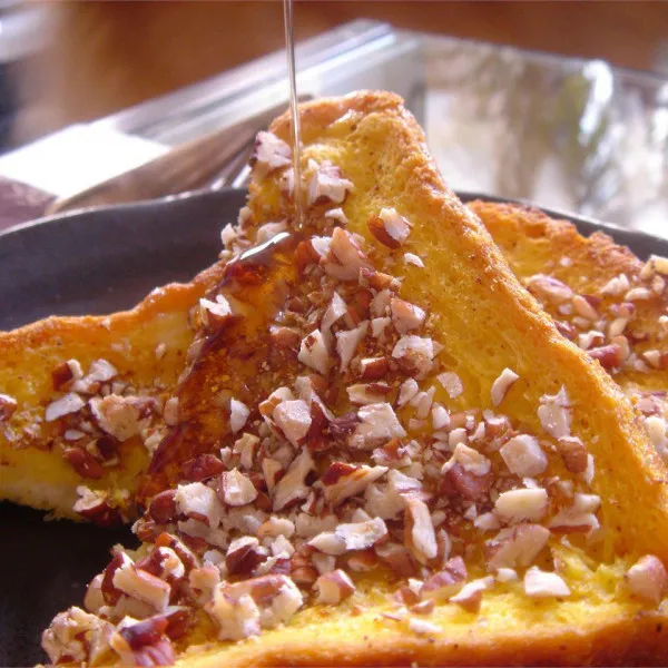 recette Pain perdu aux noix de pécan