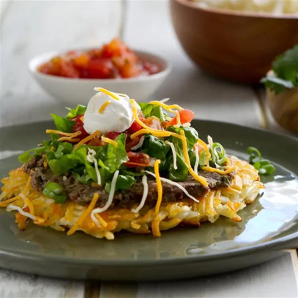 receta Tostadas De Hash Brown