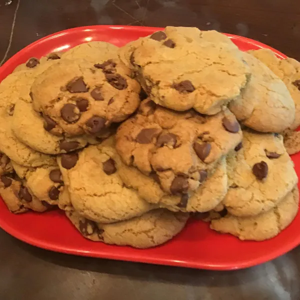 receta Trois cents biscuits aux pépites de chocolat Chocolat