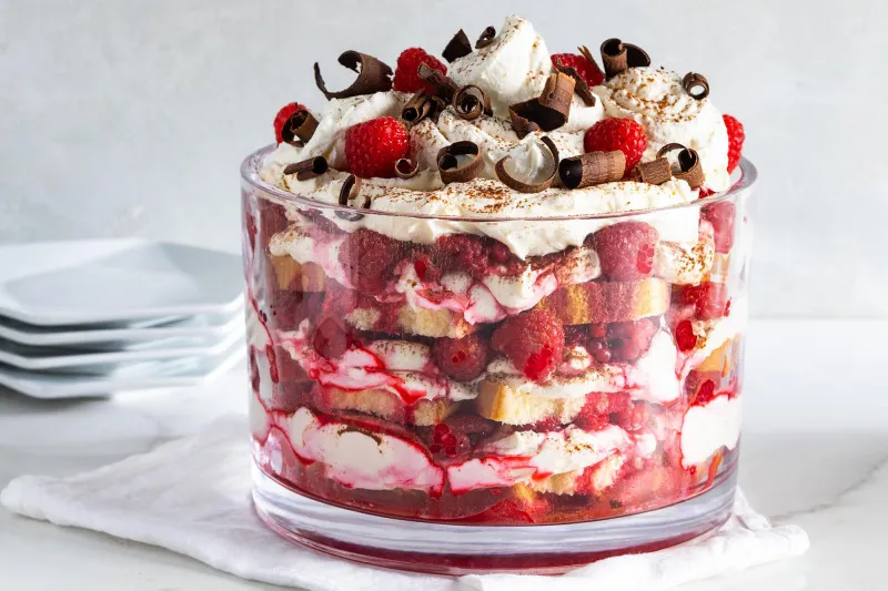 receta Trifle De Frambuesa