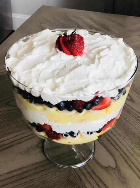 receta Trifle De Fresa