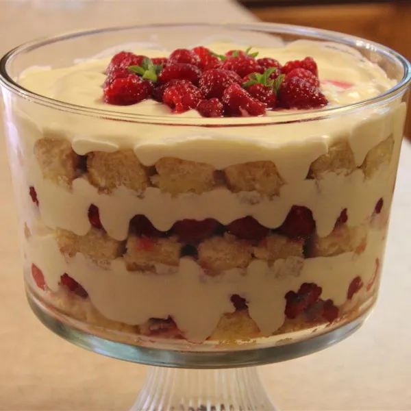 receta Trifle De Limón Y Frambuesa