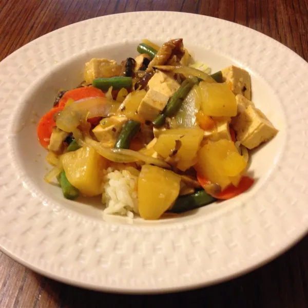 receta Légumes au tofu aigre-doux