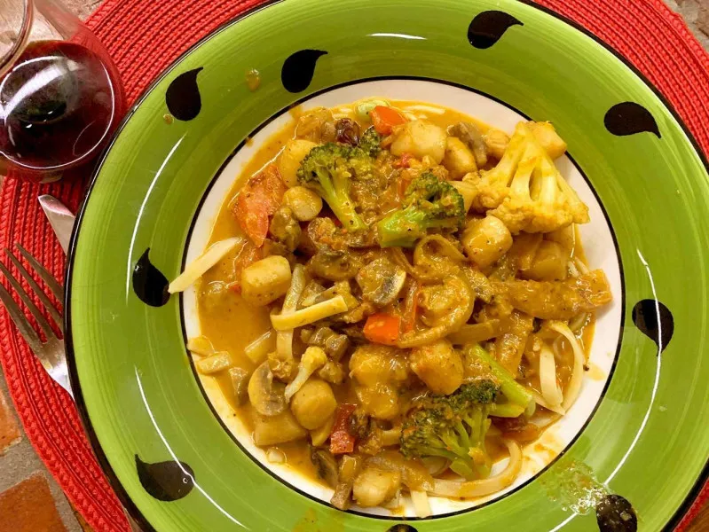 recetas Vieiras Al Curry Con Pasta Cabello De ángel