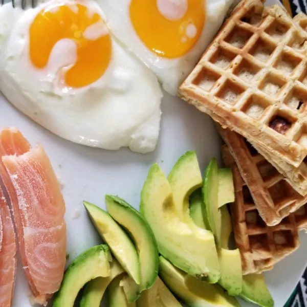 receta Waffles De Platano