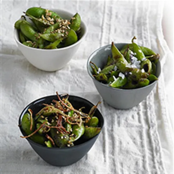 receta Wok Charred Edamame 3 Façons