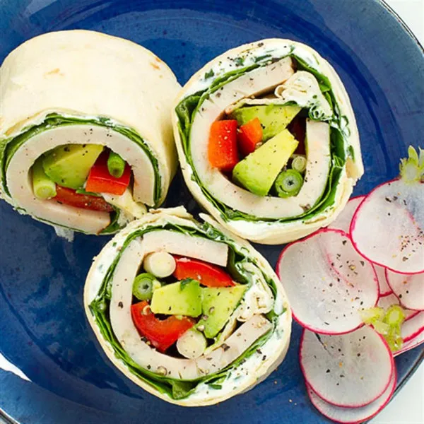 receta Dinde Wrap De Avocats Du Mexique