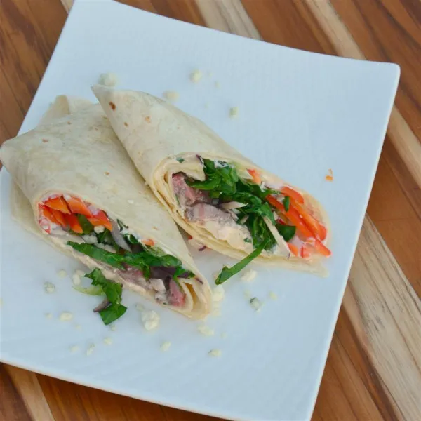 receta Wrap De Ternera Y Queso Azul