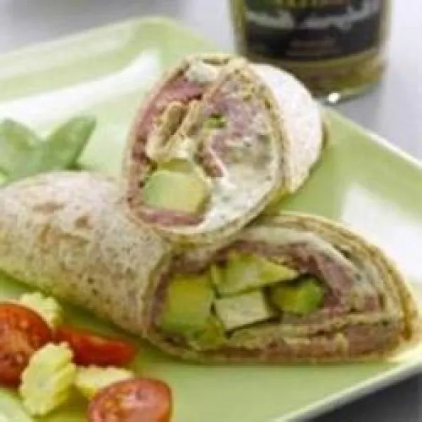 receta Wraps De Roast Beef Con Mostaza Maille® Old Style