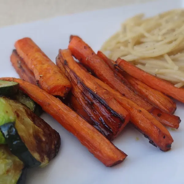 receta Carottes rôties au balsamique